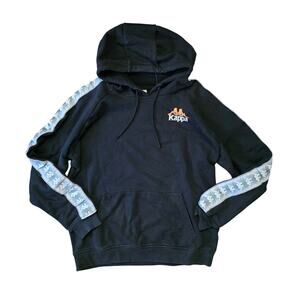 Kappa 222 Banda Solgo Pullover Hoodie Mens L Black